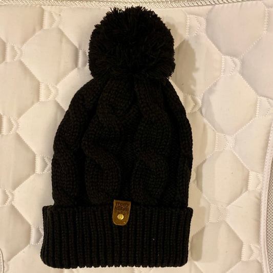 Chunk Twist Beanie - Black